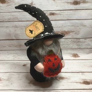 Sweet Street Halloween Gnome with Pumpkin